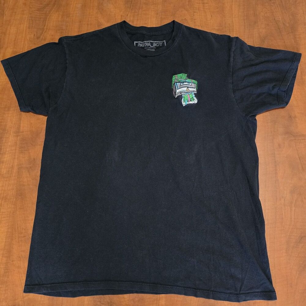 Paypa Boy Collection Dream Team SF Embroidered Money Machine SS Crew Neck Tee L